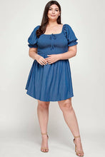 Load image into Gallery viewer, Denim Babydoll Dress