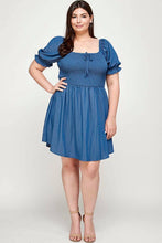Load image into Gallery viewer, Denim Babydoll Dress