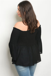 Bell Sleeve Off the Shoulder Top