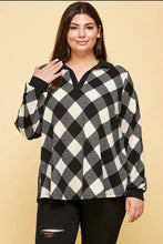 Load image into Gallery viewer, Buffalo Plaid Collared Top