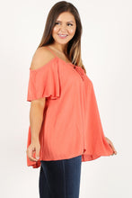 Load image into Gallery viewer, Short Sleeve Off The Shoulder Top