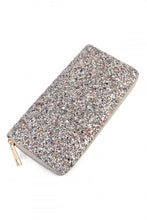 Load image into Gallery viewer, Silver Glitter Wallet