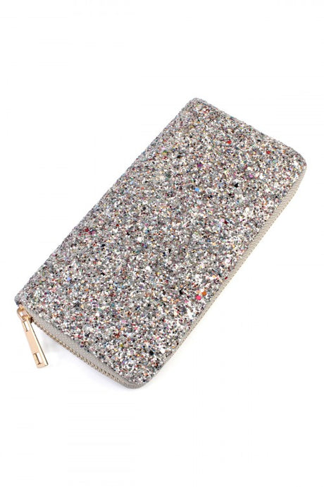Silver Glitter Wallet
