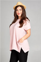 Load image into Gallery viewer, Crewneck Tunic Top